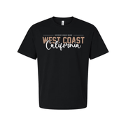 West Coast California Graphic Unisex T Shirt With Soft Fabric And Urban Brand Logo