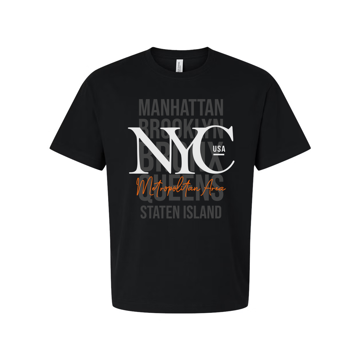 Manhattan Brooklyn Queens Staten Island Boroughs Graphic T Shirt Unisex For City Lovers Urban Style