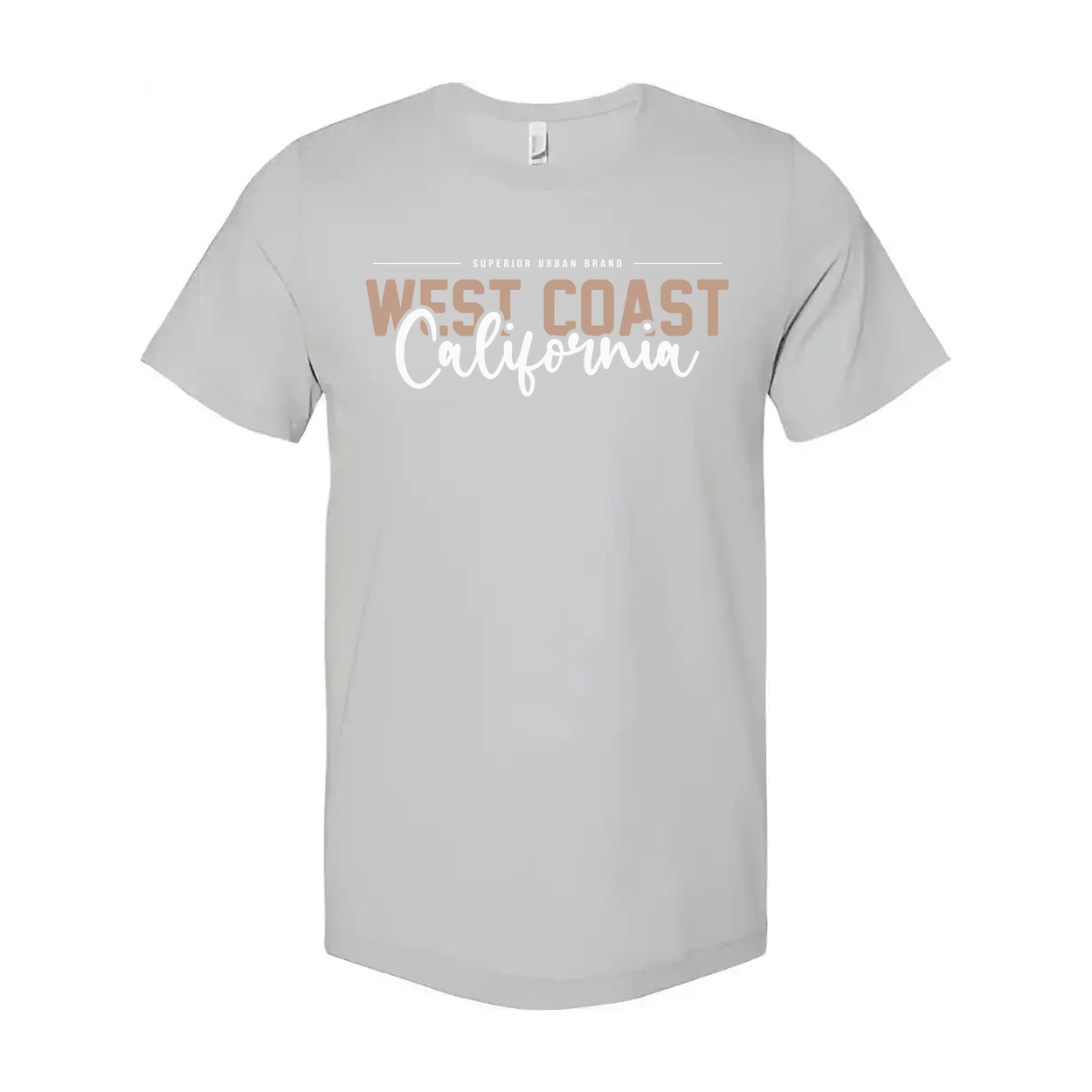West Coast California Graphic Unisex T Shirt With Soft Fabric And Urban Brand Logo