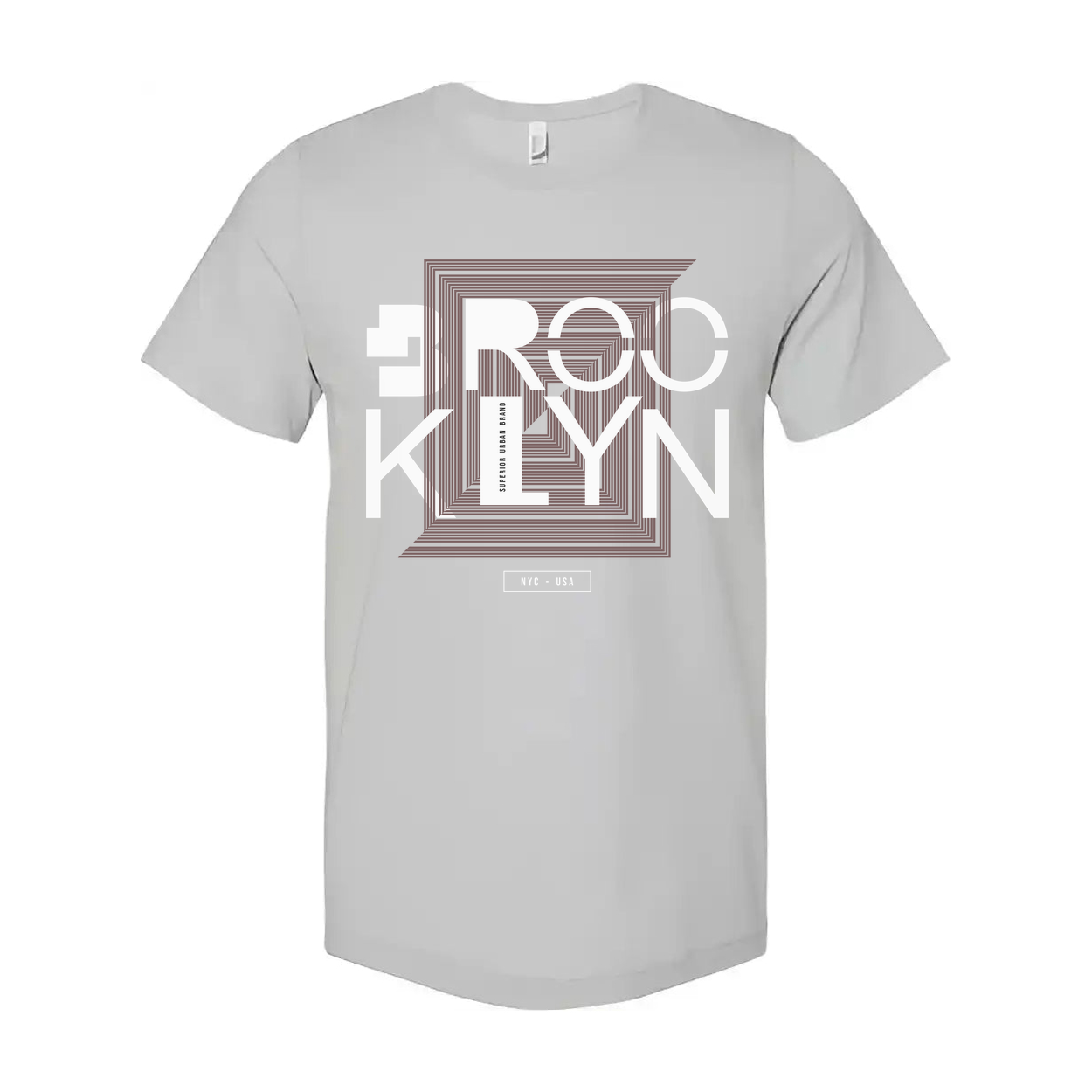 Brooklyn Geometric Square Graphic T Shirt