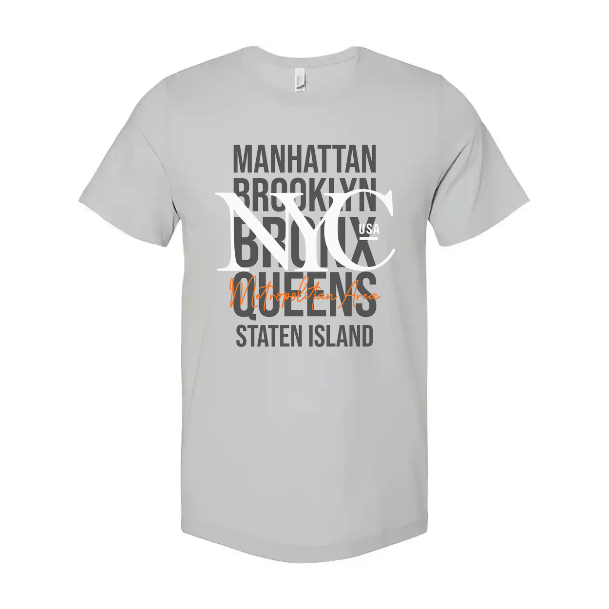 Manhattan Brooklyn Queens Staten Island Boroughs Graphic T Shirt Unisex For City Lovers Urban Style