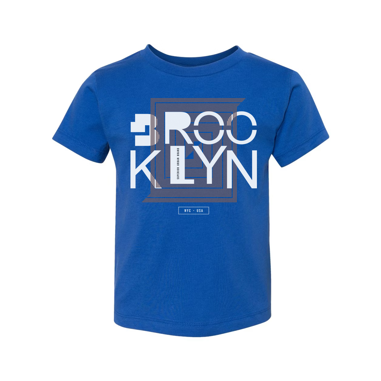 Brooklyn Geometric Square Graphic T Shirt