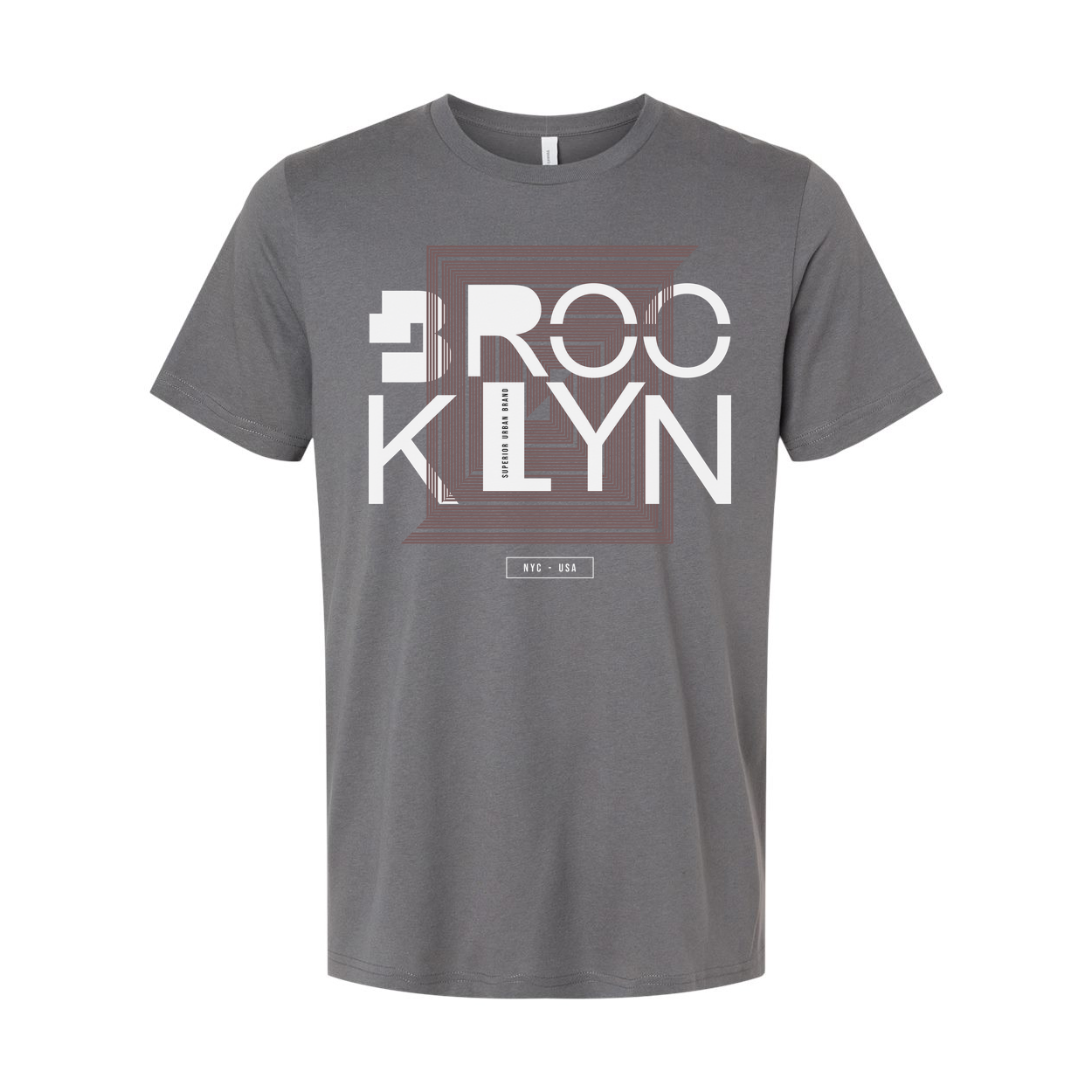 Brooklyn Geometric Square Graphic T Shirt
