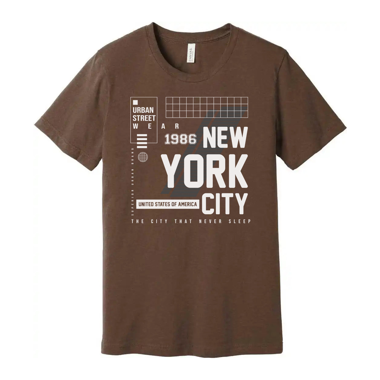 Unisex New York City Graphic T Shirt With Urban Streetwear Style Artwork For Everyday Wear