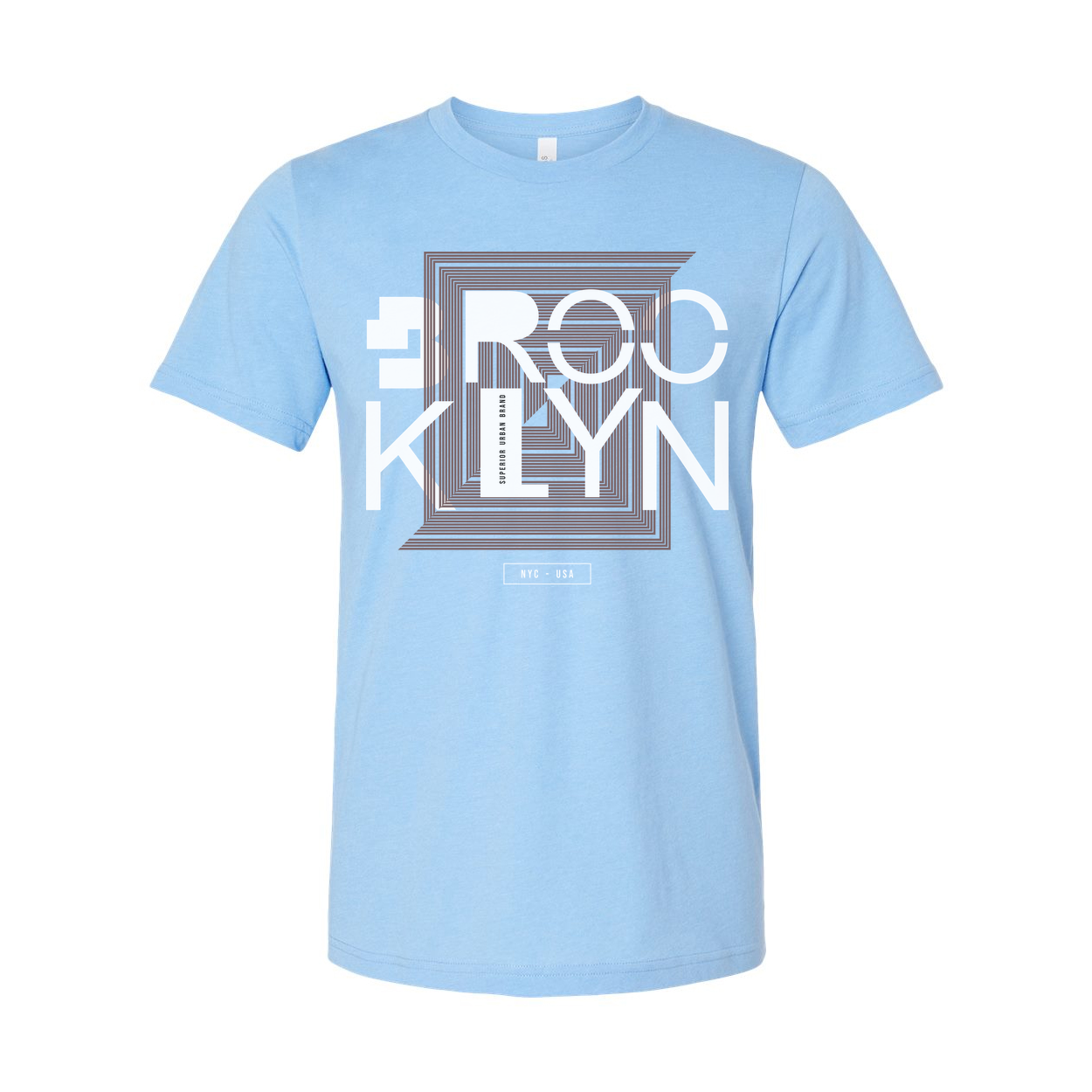 Brooklyn Geometric Square Graphic T Shirt