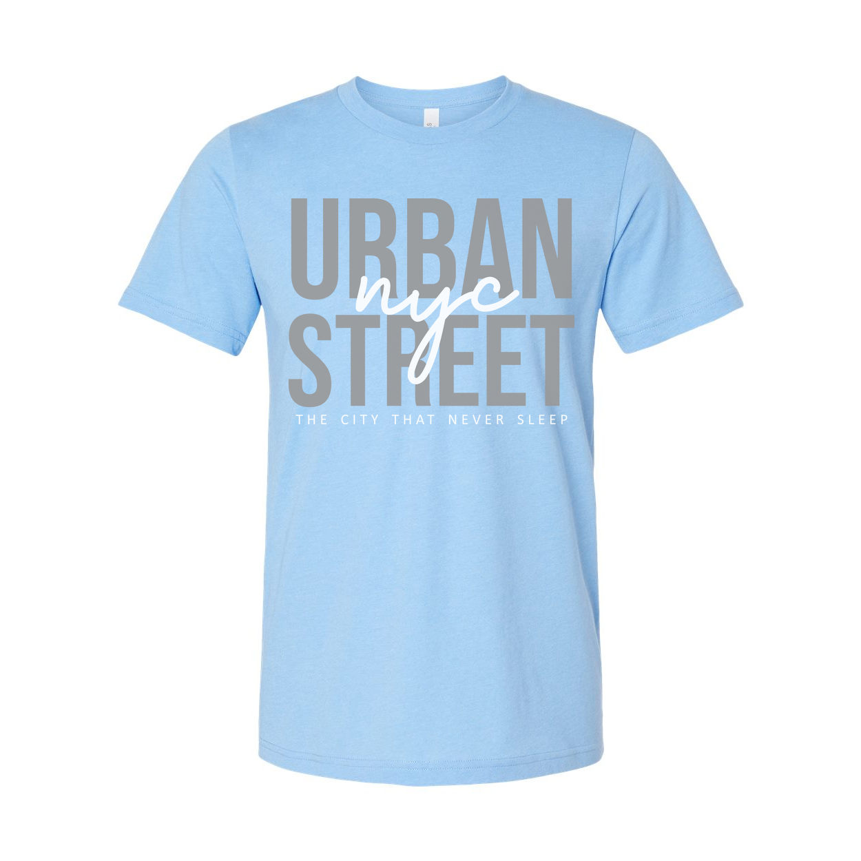 Urban Street Graphic Unisex T Shirt With City That Never Sleep Typography Design For Everyday Wear