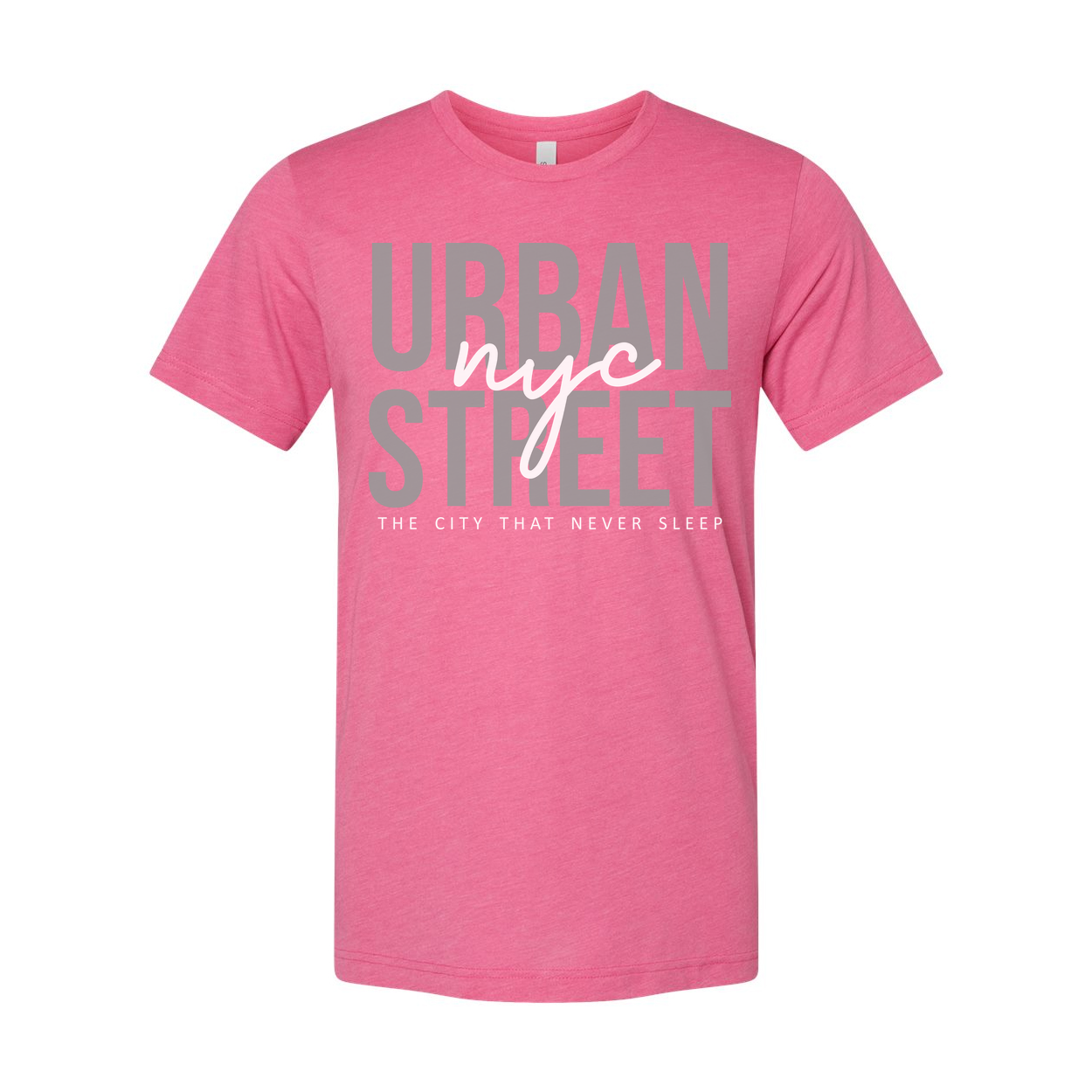 Urban Street Graphic Unisex T Shirt With City That Never Sleep Typography Design For Everyday Wear