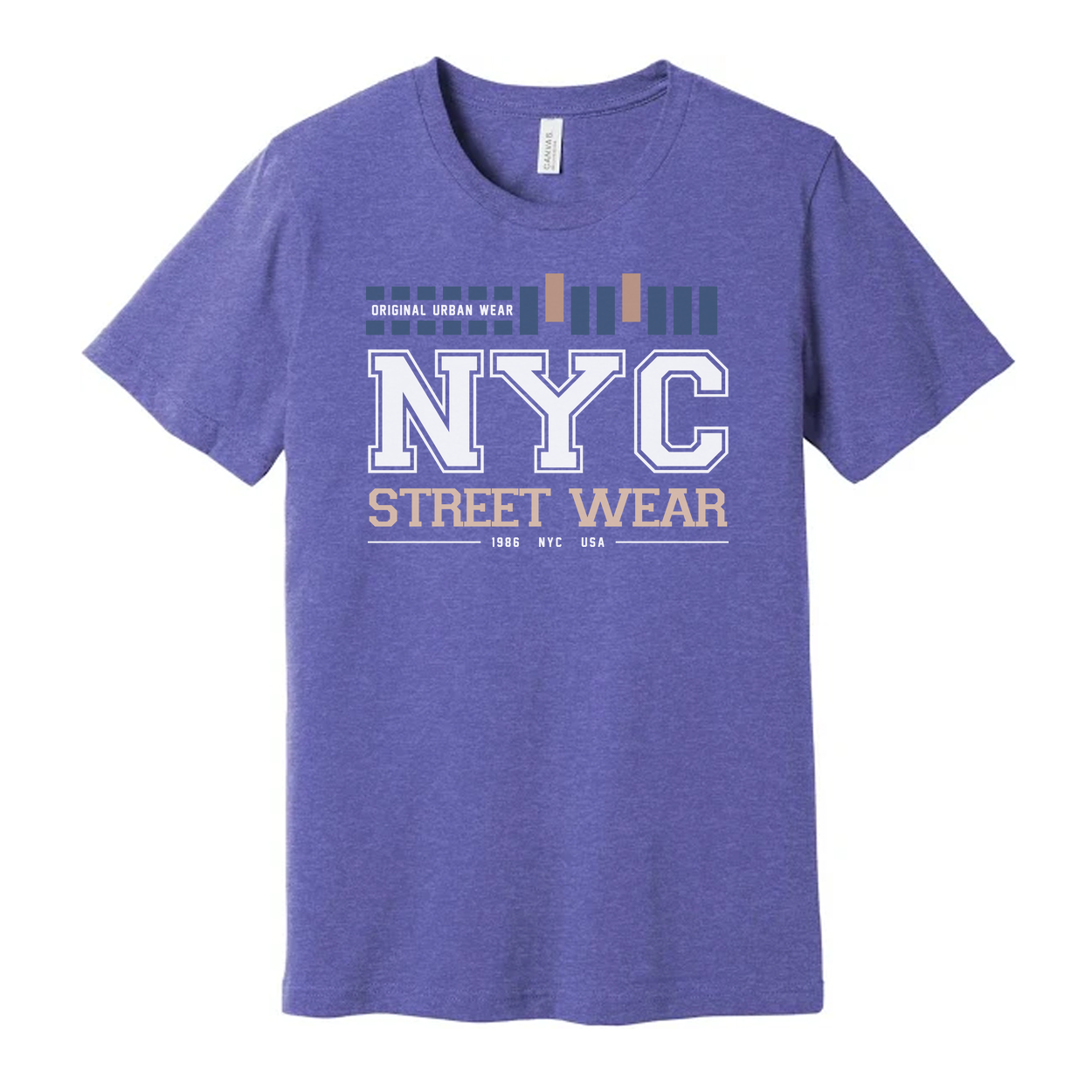 Unisex NYC Streetwear Graphic Tee With Bold NYC Logo And Modern Stripe Accent For Daily Wear