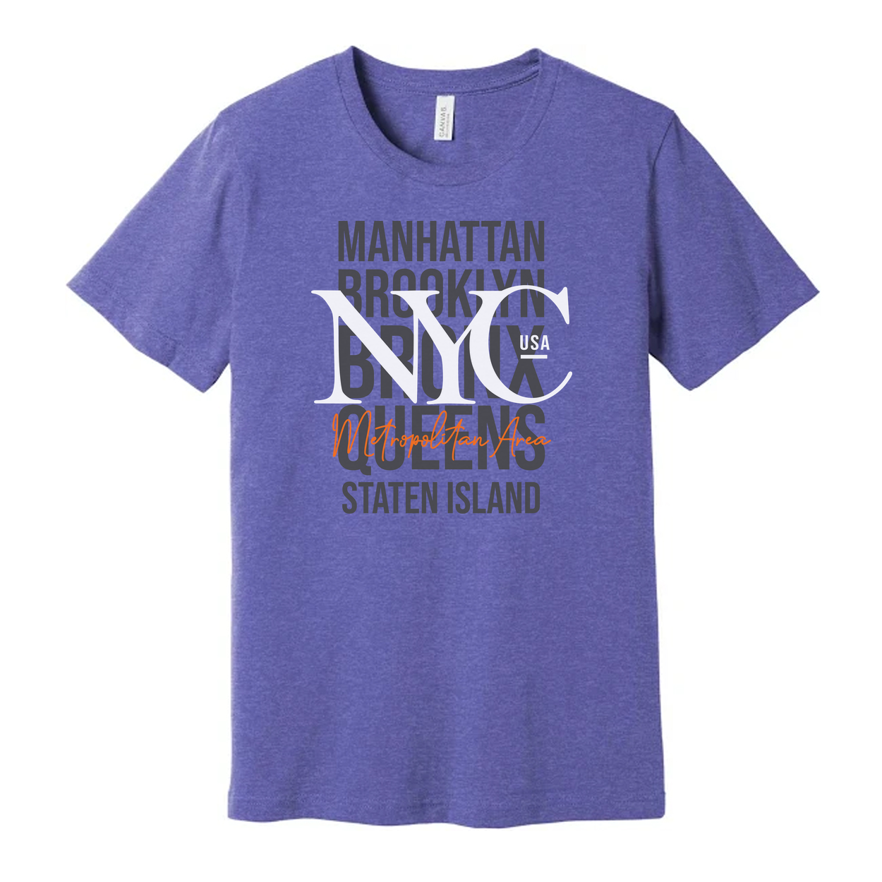 Manhattan Brooklyn Queens Staten Island Boroughs Graphic T Shirt Unisex For City Lovers Urban Style