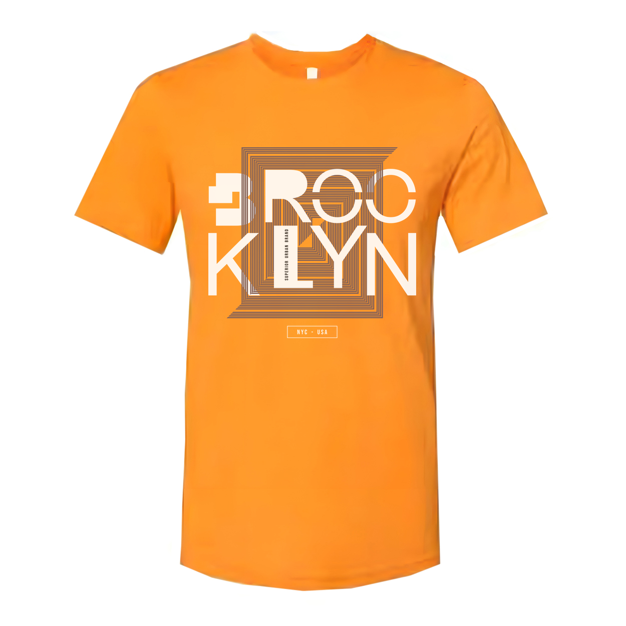 Brooklyn Geometric Square Graphic T Shirt