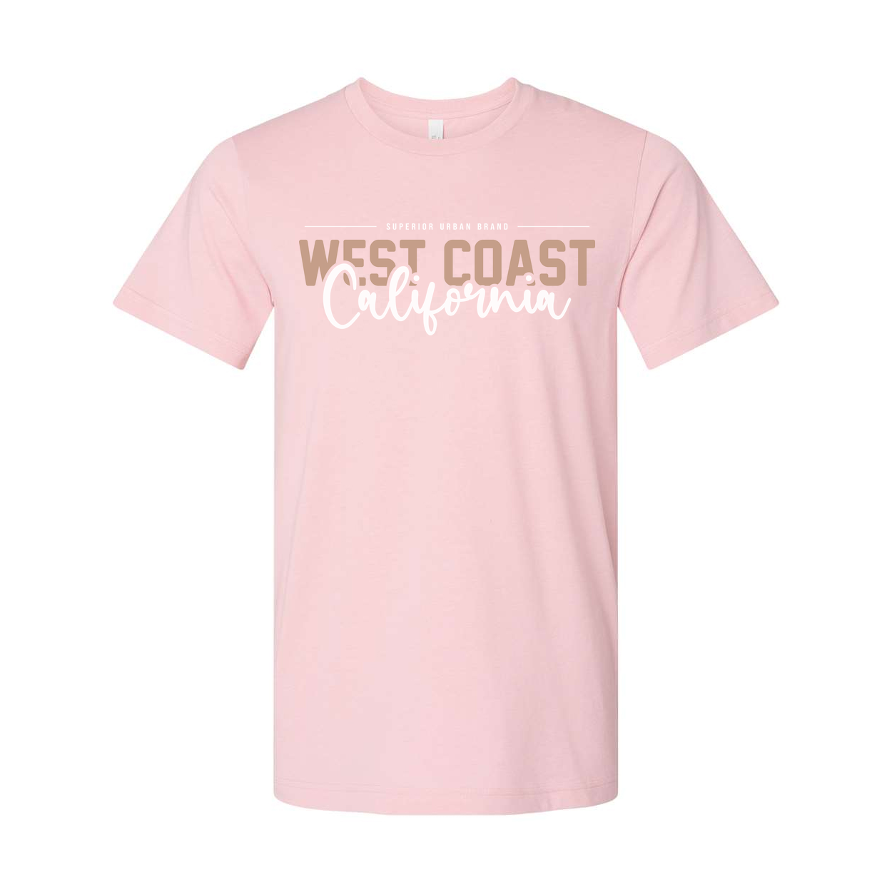 West Coast California Graphic Unisex T Shirt With Soft Fabric And Urban Brand Logo