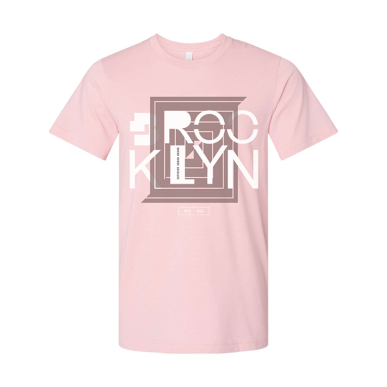 Brooklyn Geometric Square Graphic T Shirt