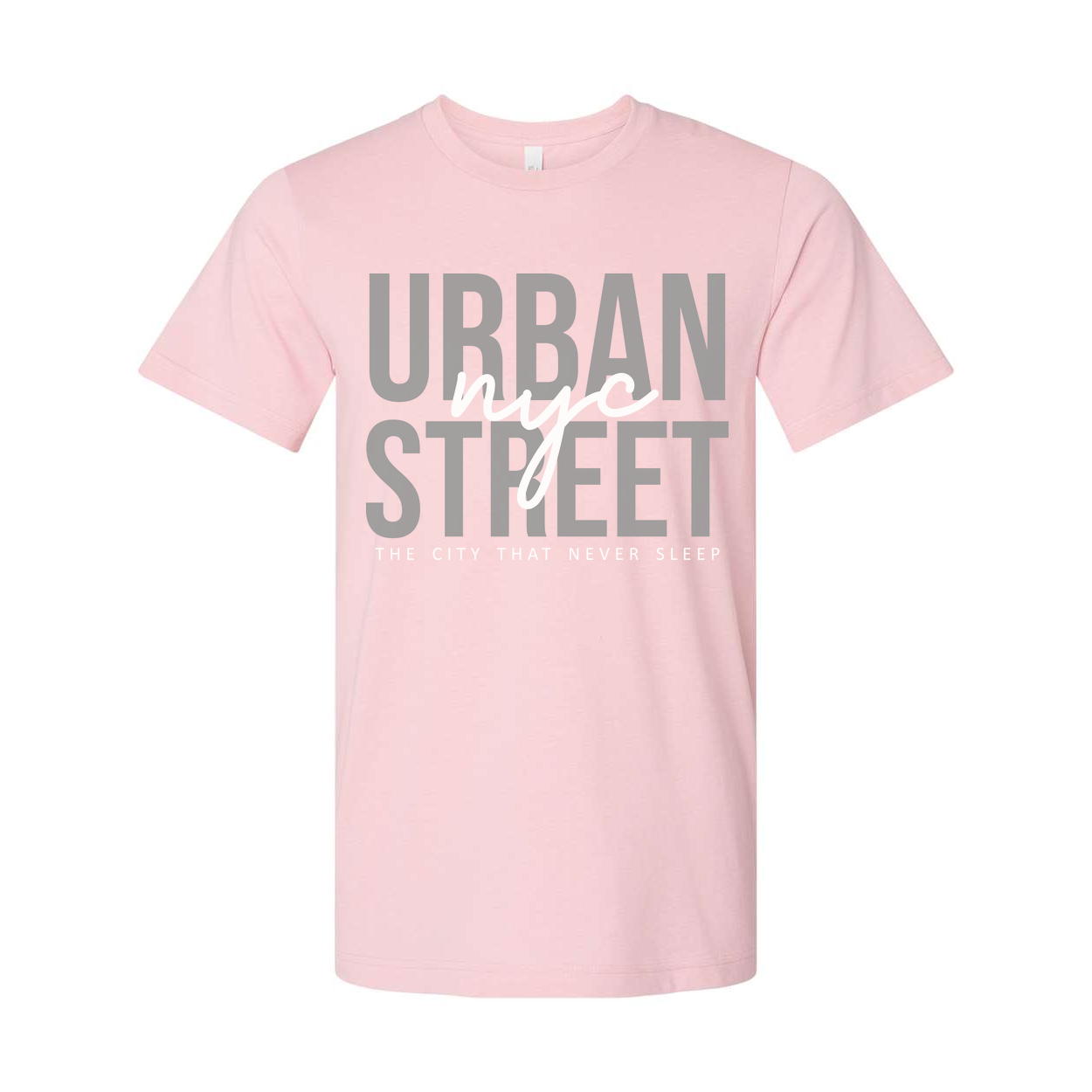 Urban Street Graphic Unisex T Shirt With City That Never Sleep Typography Design For Everyday Wear
