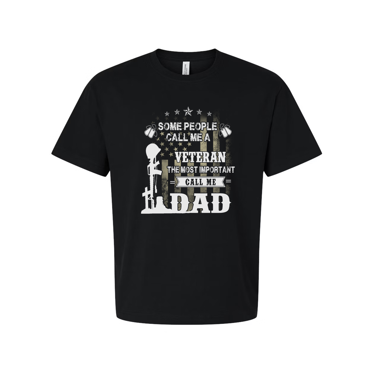 Veteran Dad Graphic T Shirt Unisex Short Sleeve With Military Tribute For Proud Fathers