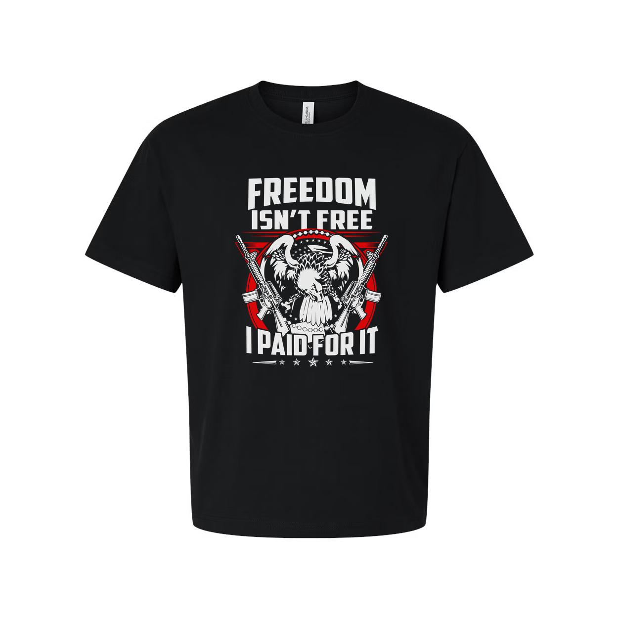 Freedom Isn't Free I Paid For It Unisex T Shirt With Military Veteran Graphic And Emblem