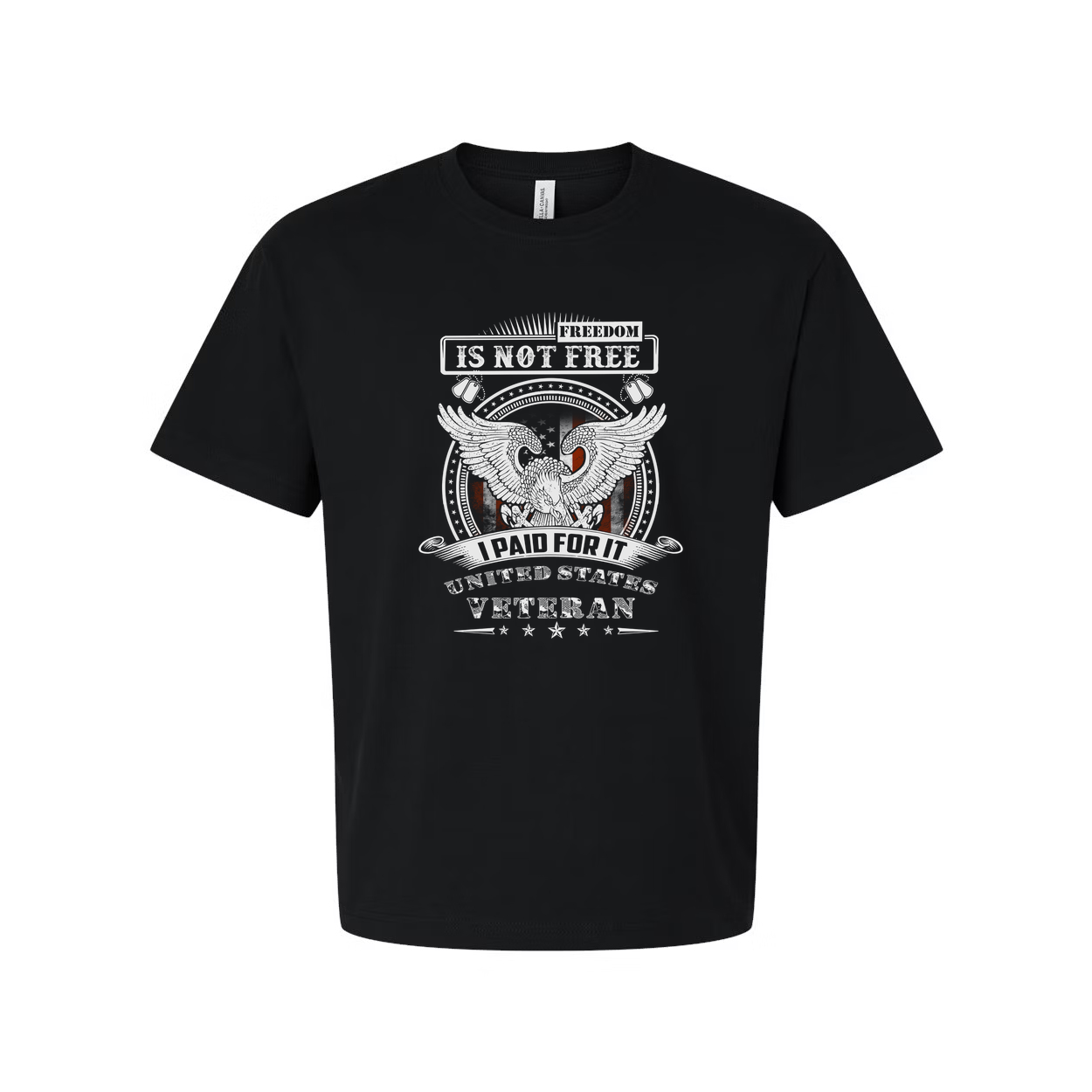 Veteran Unisex Graphic Tee With Eagle Emblem And Freedom Is Not Free I Paid For It United States Veteran