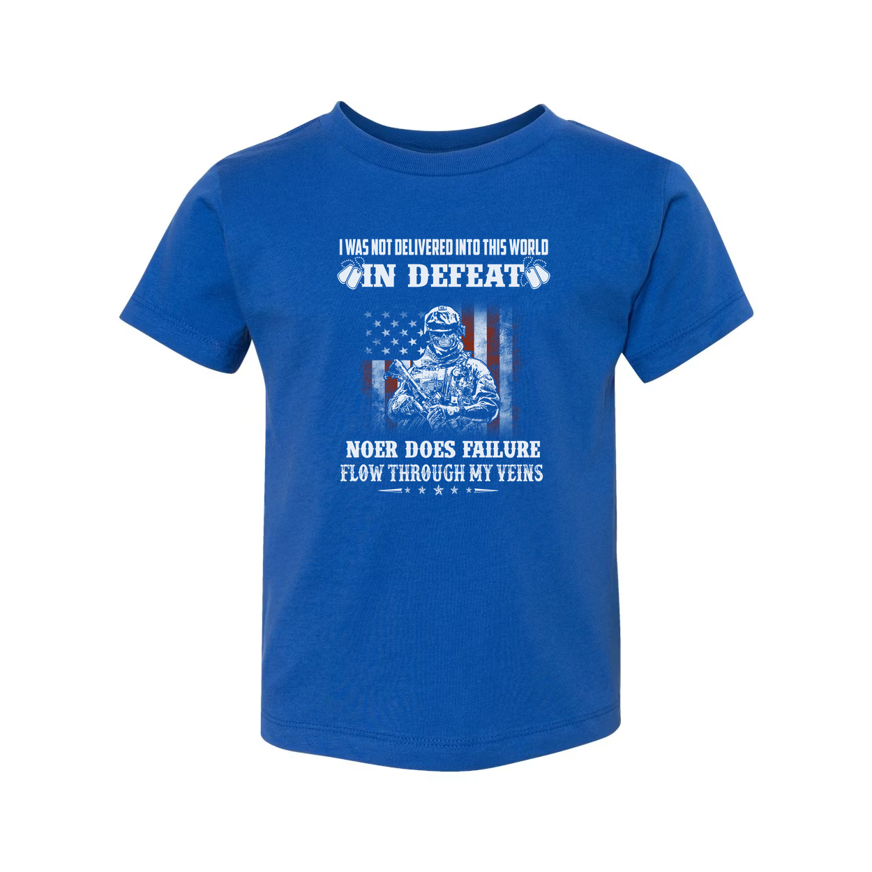 Veteran Unisex Graphic T Shirt With American Flag Soldier Illustration And Inspirational Quote