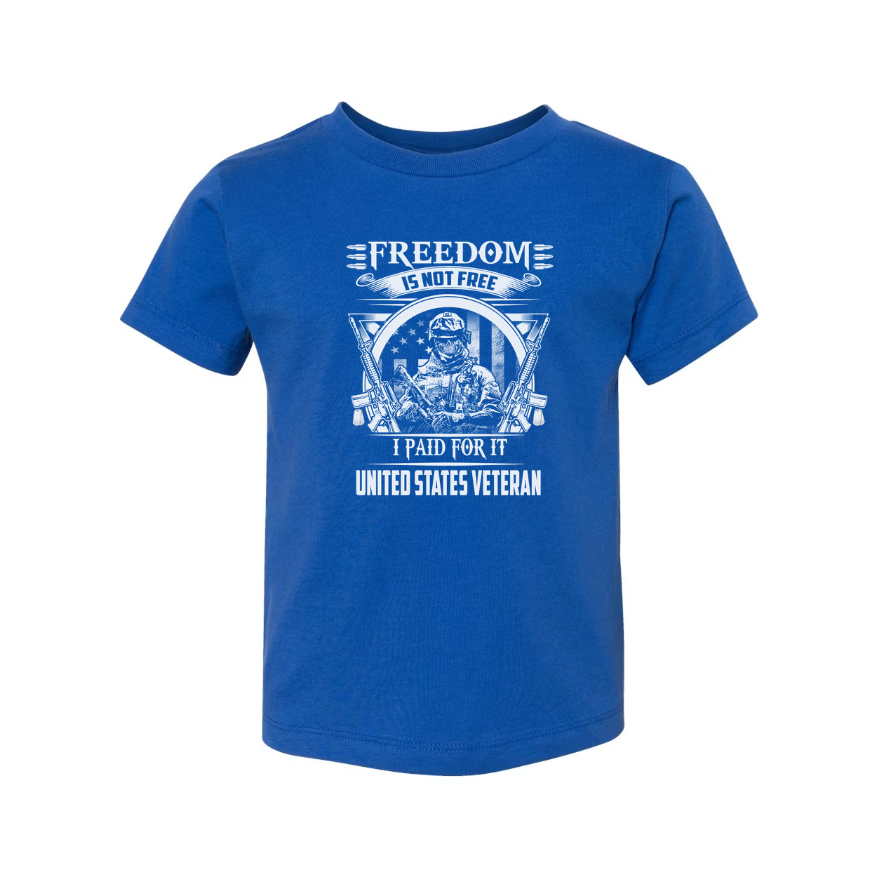 Freedom Is Not Free I Paid For It United States Veteran Graphic Unisex Tee Military Style Vintage