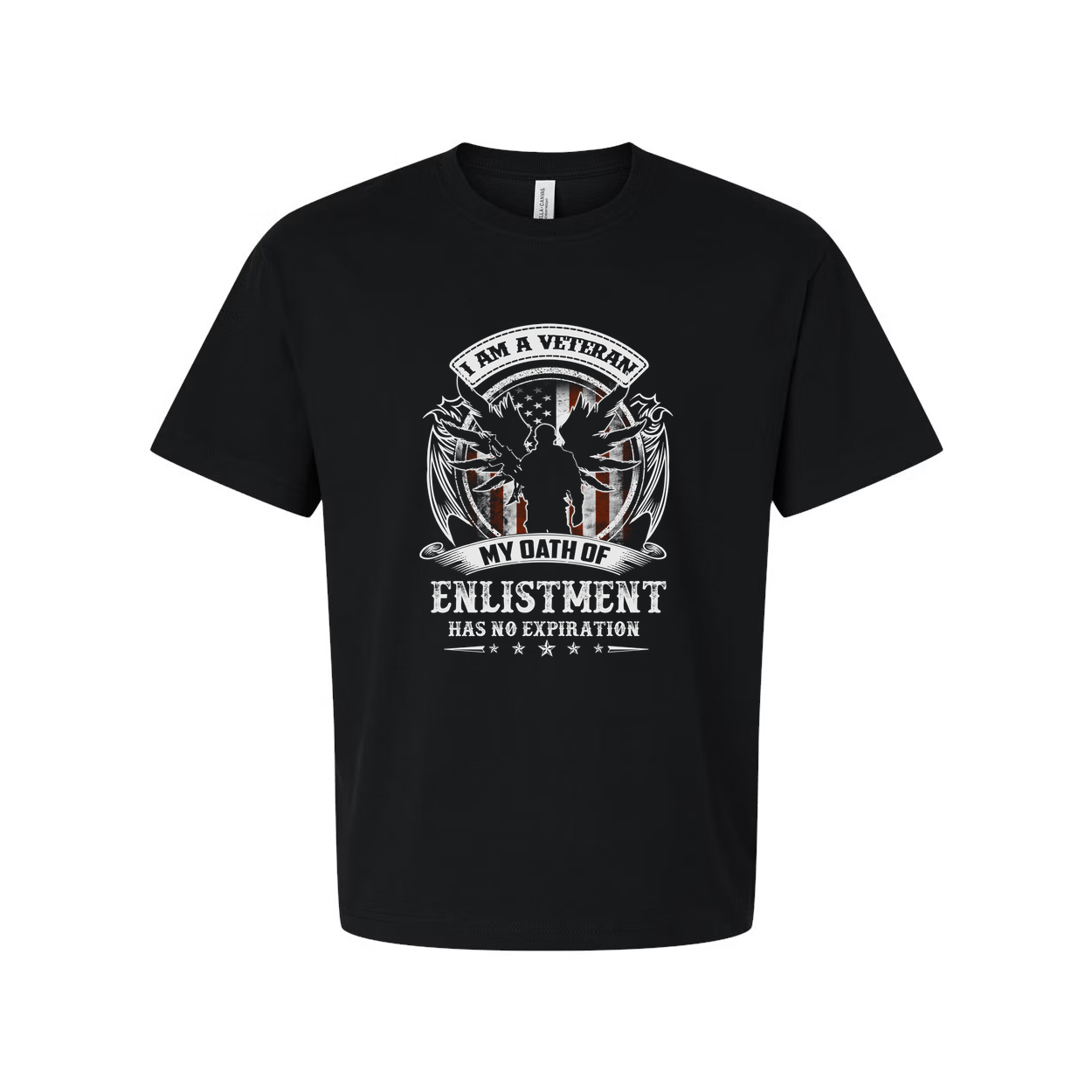 Veteran Graphic T Shirt I Am A Veteran My Oath Of Enlistment Has No Expiration Unisex Short Sleeve Tee