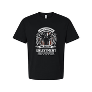 Veteran Graphic T Shirt I Am A Veteran My Oath Of Enlistment Has No Expiration Unisex Short Sleeve Tee
