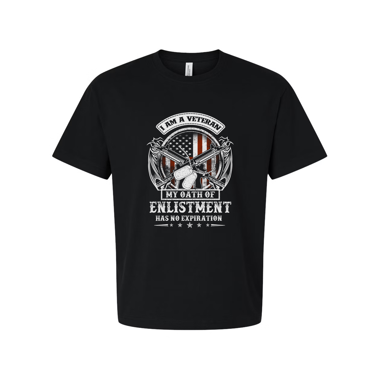 Veteran Oath Of Enlistment Has No Expiration Graphic Tee For Veterans And Patriot Supporters Unisex