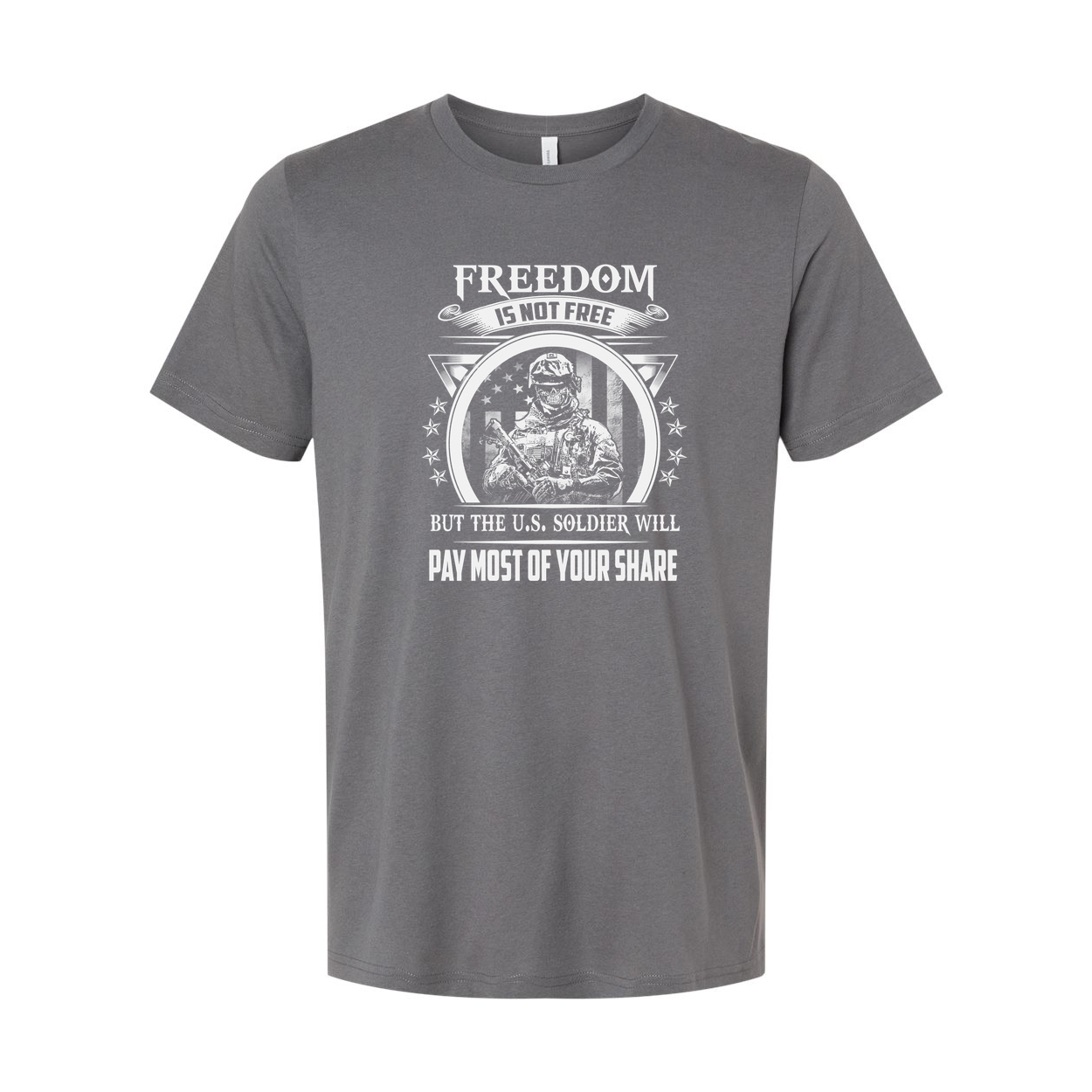 Unisex Freedom Is Not Free US Soldier Graphic Tee