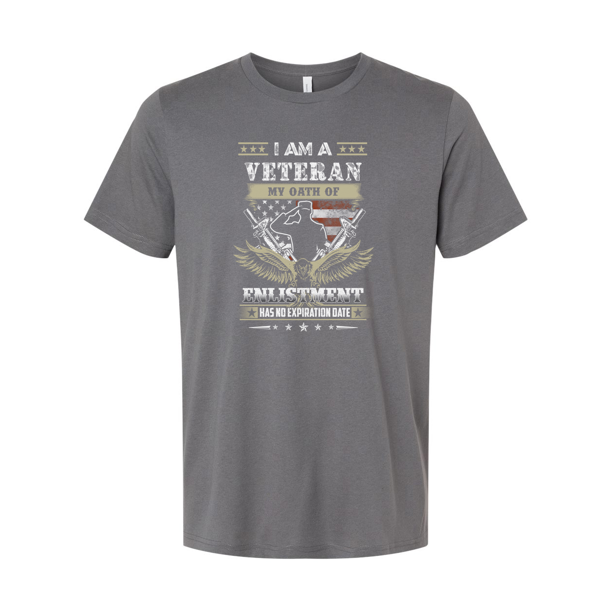 Veteran Oath Of Enlistment Patriot Eagle Graphic Unisex T Shirt With Stars And Stripes
