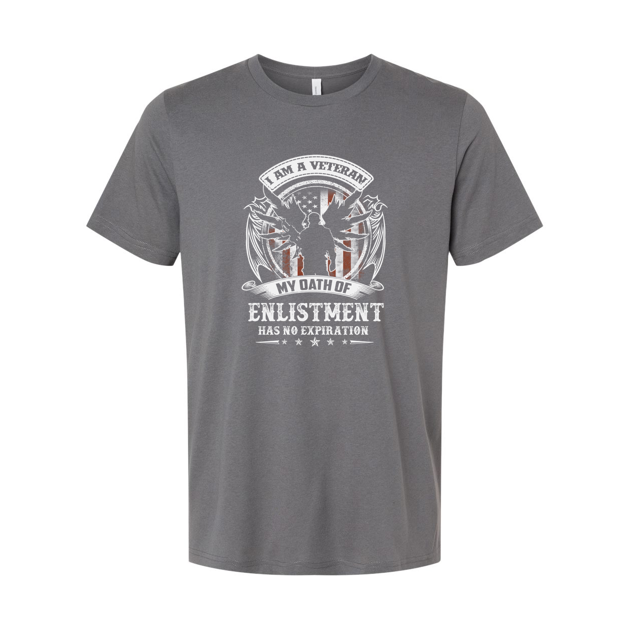 Veteran Graphic T Shirt I Am A Veteran My Oath Of Enlistment Has No Expiration Unisex Short Sleeve Tee