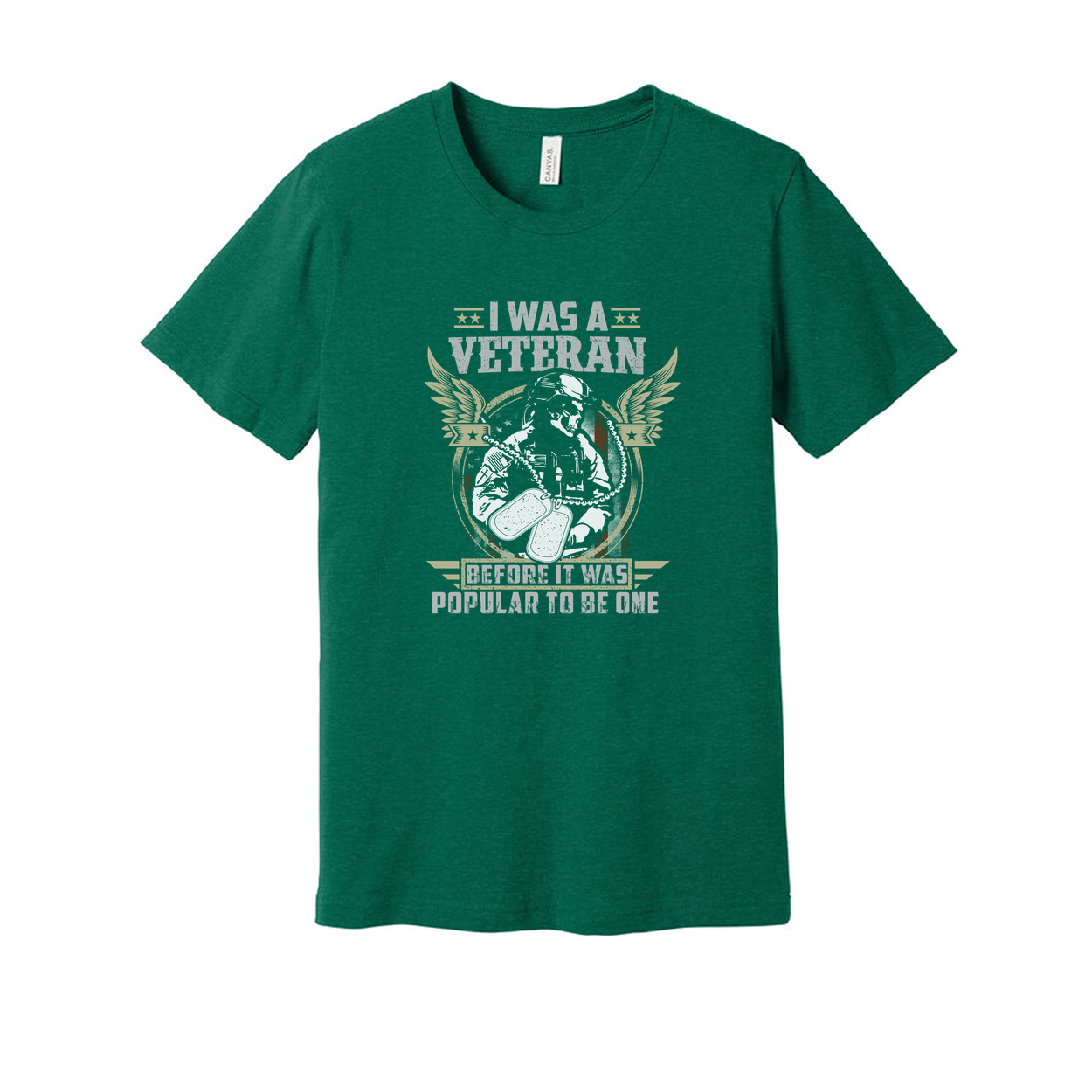 I Was A Veteran Before It Was Popular To Be One Graphic Tee