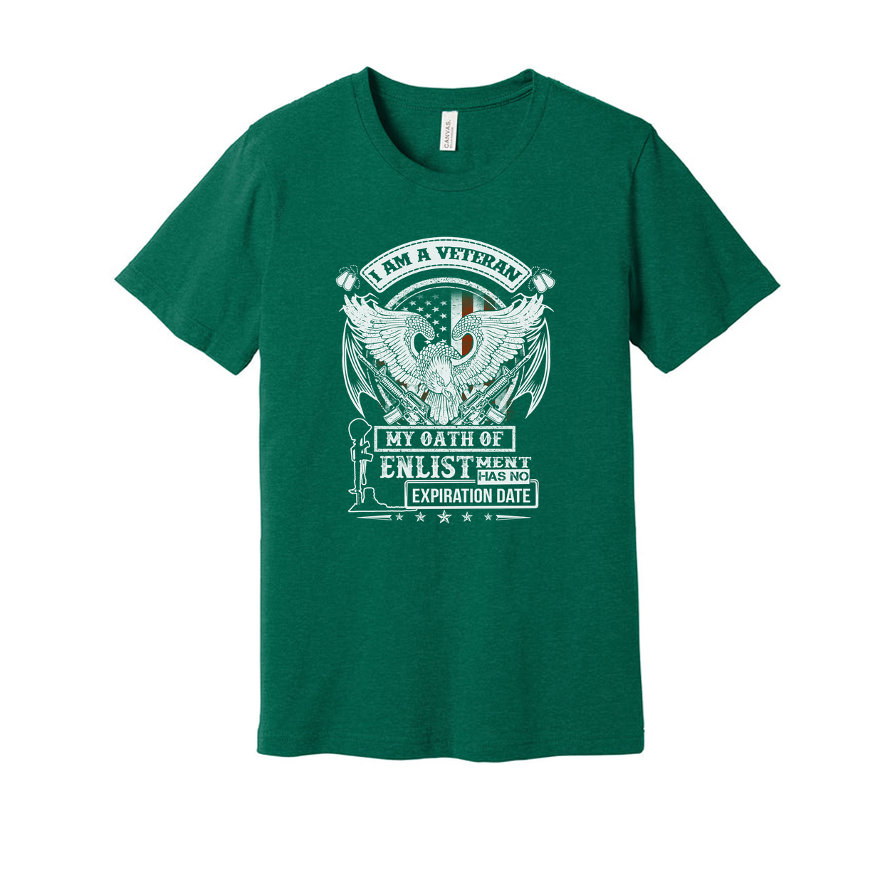 Veteran Unisex T Shirt With Eagle Emblem And Oath Of Enlistment Graphic Design For Veterans
