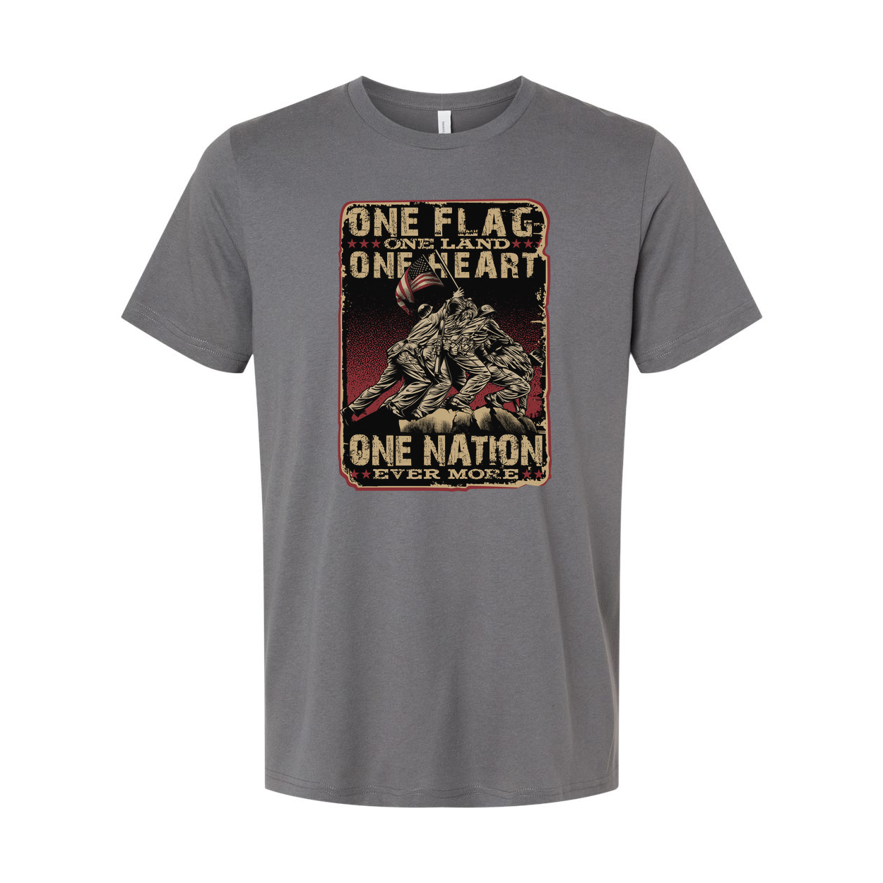 Distressed Vintage Patriotic Veteran Graphic T Shirt With Flag Design For Unisex Short Sleeve