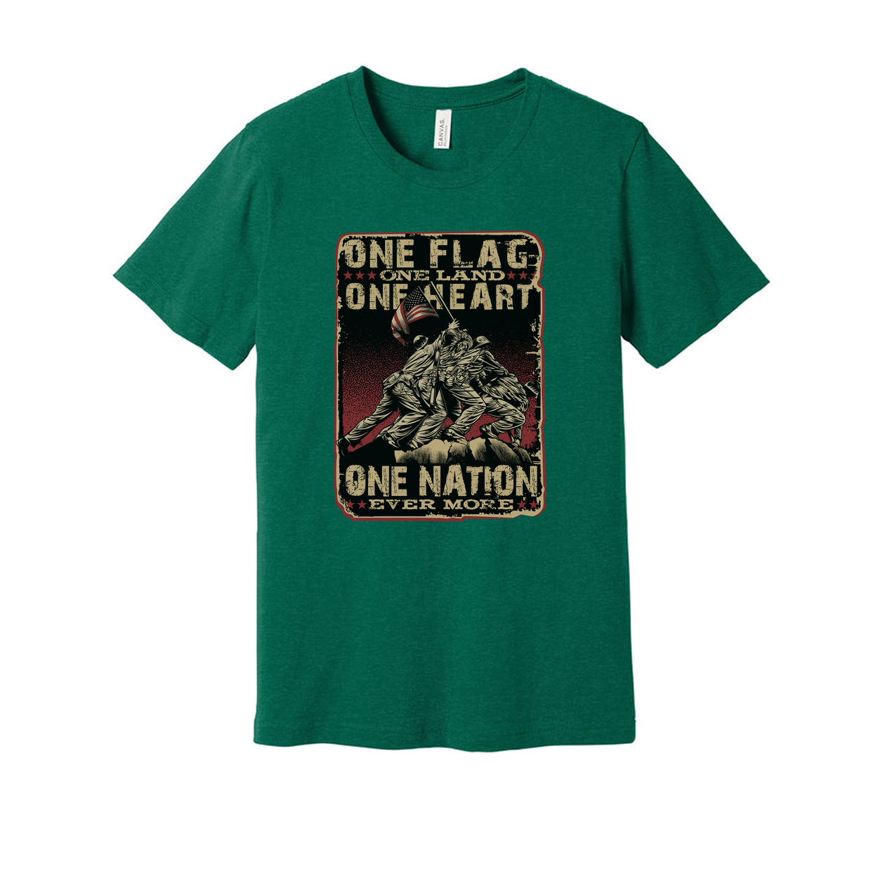 Distressed Vintage Patriotic Veteran Graphic T Shirt With Flag Design For Unisex Short Sleeve
