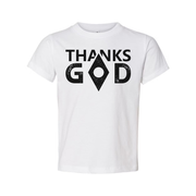Thanks God Unisex Christian Graphic Tee With Diamond Emblem Short Sleeve Crewneck