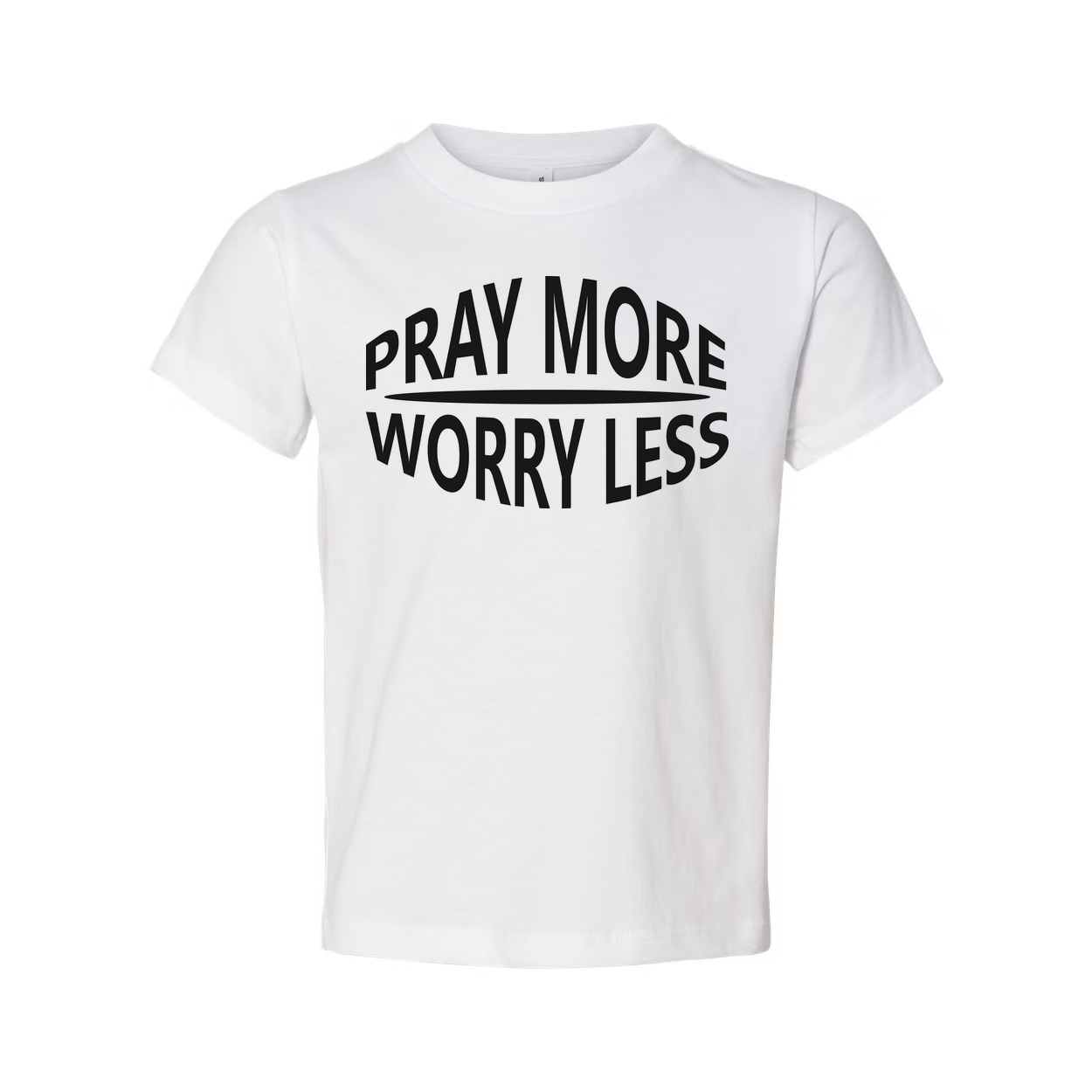 Pray More Worry Less Christian Unisex Graphic Tee With Inspirational Message For Everyday Wear