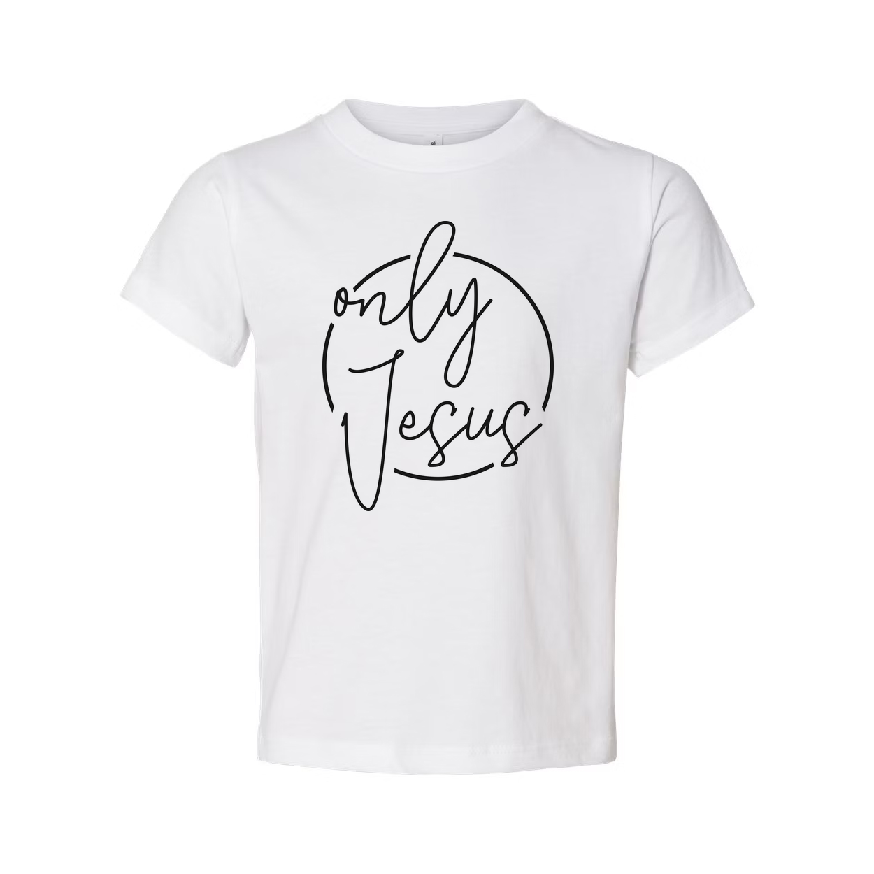 Only Jesus Circle Design Unisex Graphic T Shirt for Christians Inspirational Christian Apparel