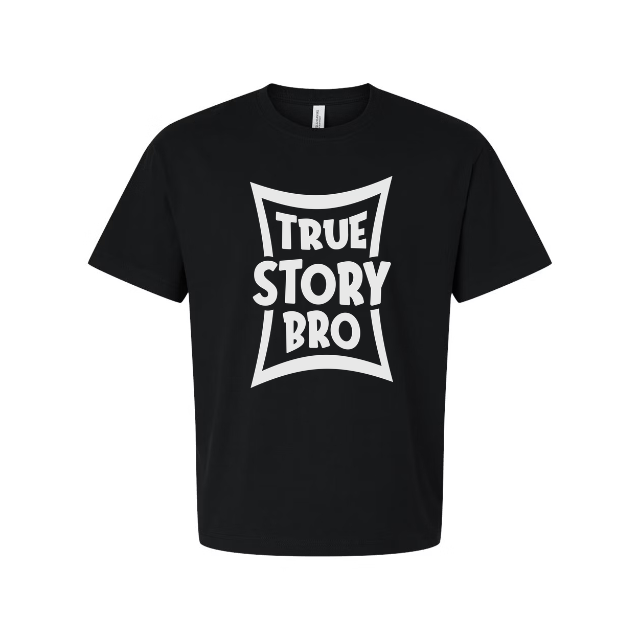 Unisex Graphic Tee With True Story Bro Shield Logo Print On Comfortable Everyday Wear