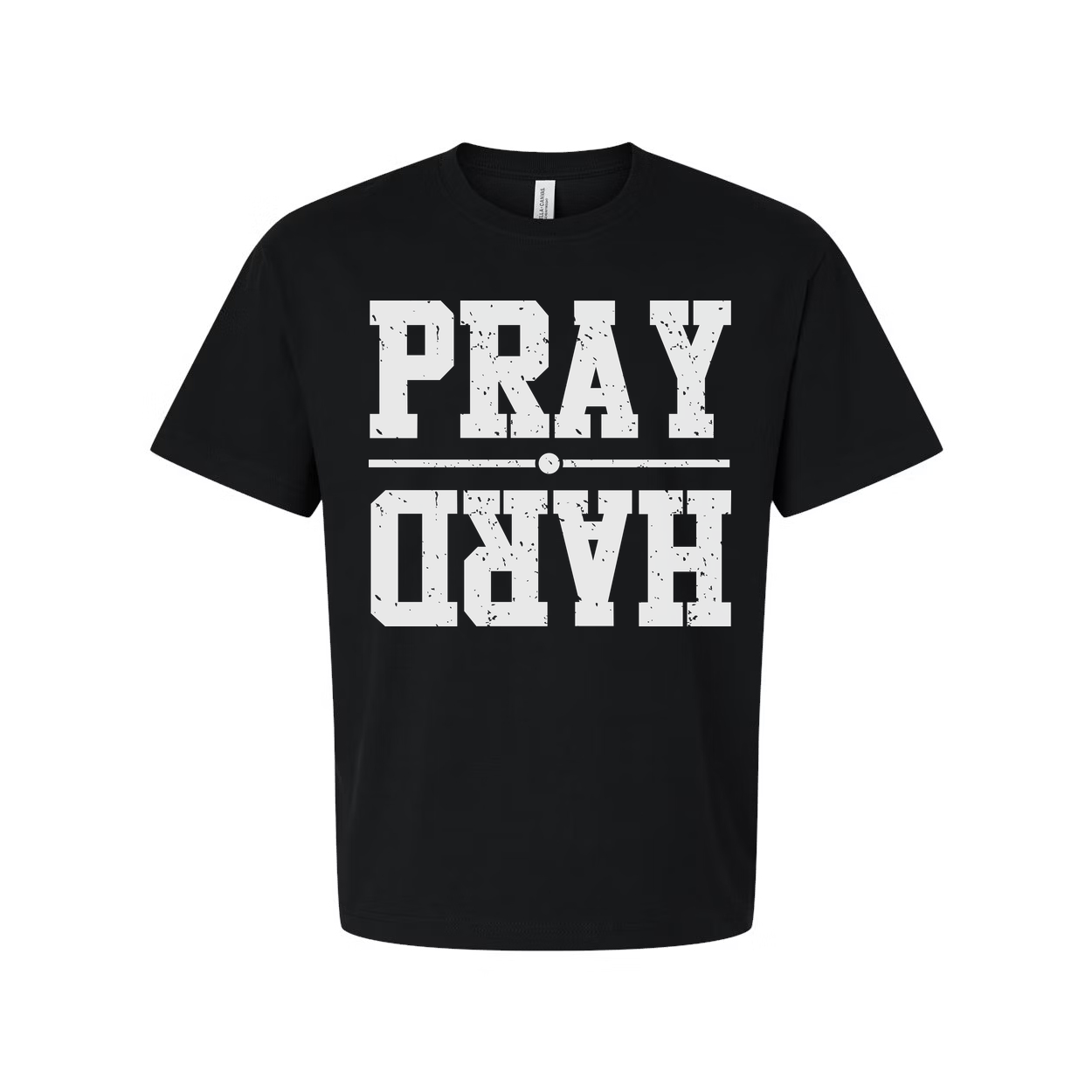 Christian Pray Graphic Tee For Men And Women Distressed Unisex Short Sleeve Shirt