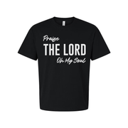 Unisex Christian T Shirt With Large The Lord Praise On My Soul Graphic For Faith Apparel
