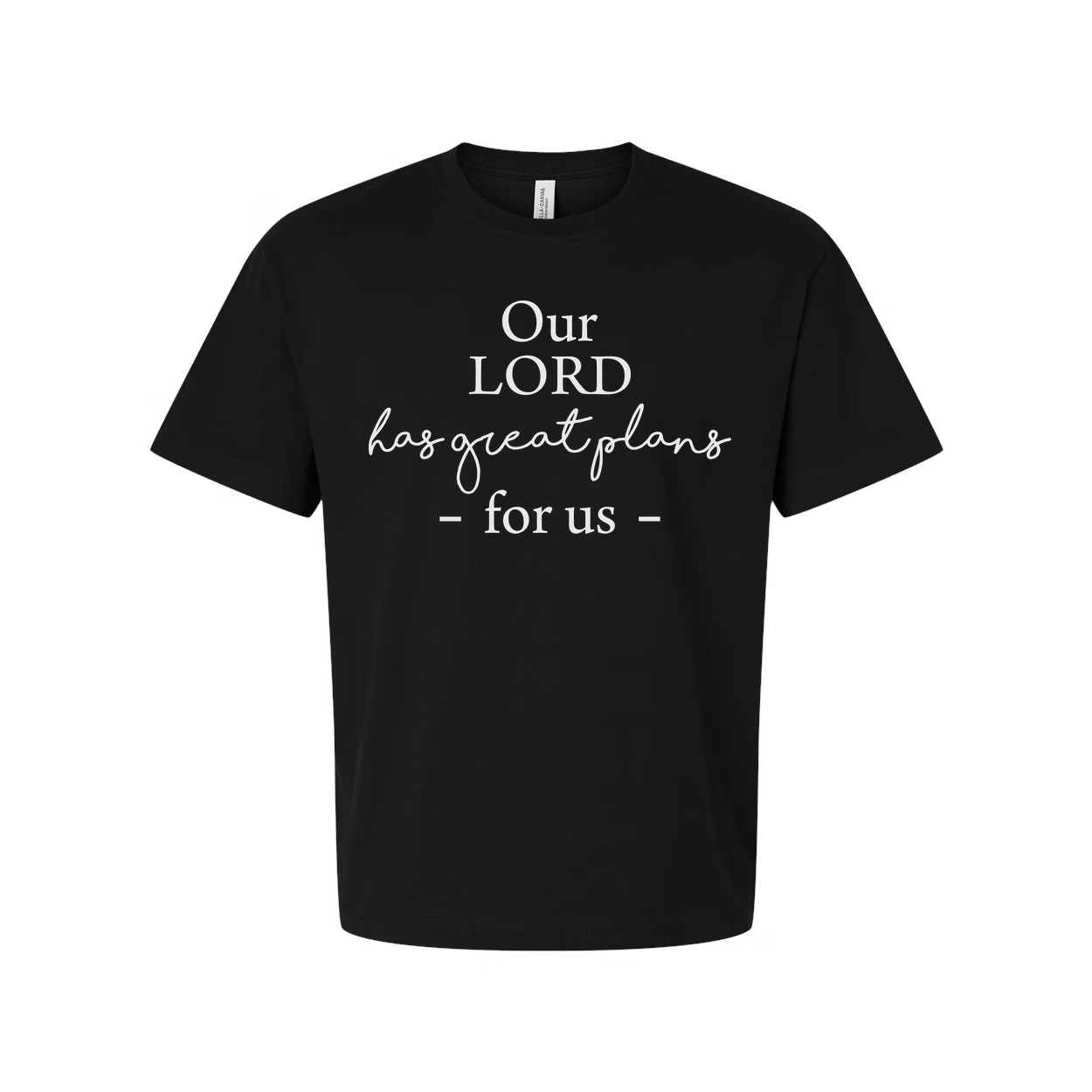 Christian Unisex T Shirt Our Lord Has Great Plans For Us Scripture Design Tee Graphic Print