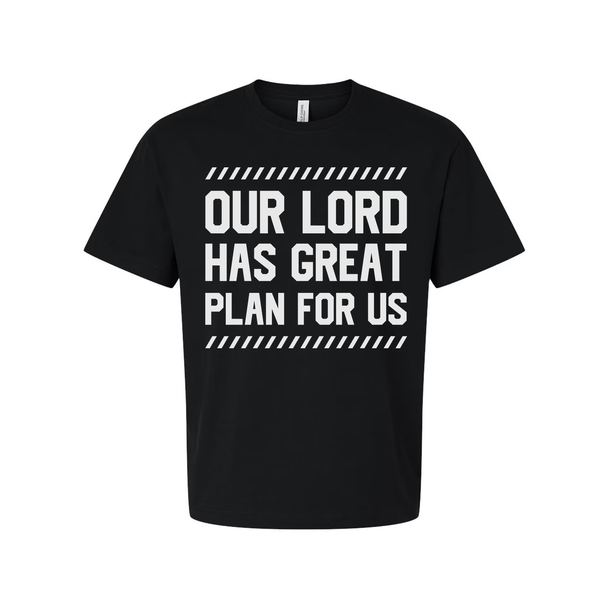 Christian Unisex T Shirt With Our Lord Has Great Plan For Us Inspirational Bible Verse Graphic Tee
