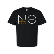 No Other Name Christian Unisex T Shirt With Minimalist Graphic Logo And Orange Text Accent