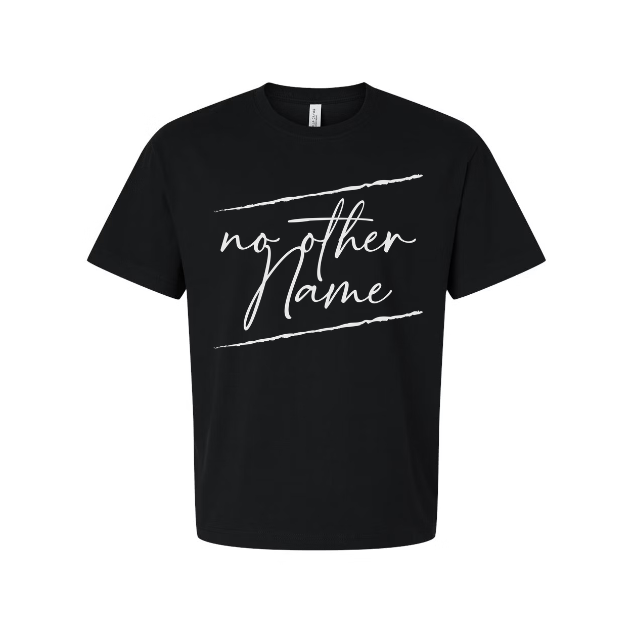 Unisex Christian T Shirt With No Other Name Handwritten Script Graphic Design Artwork