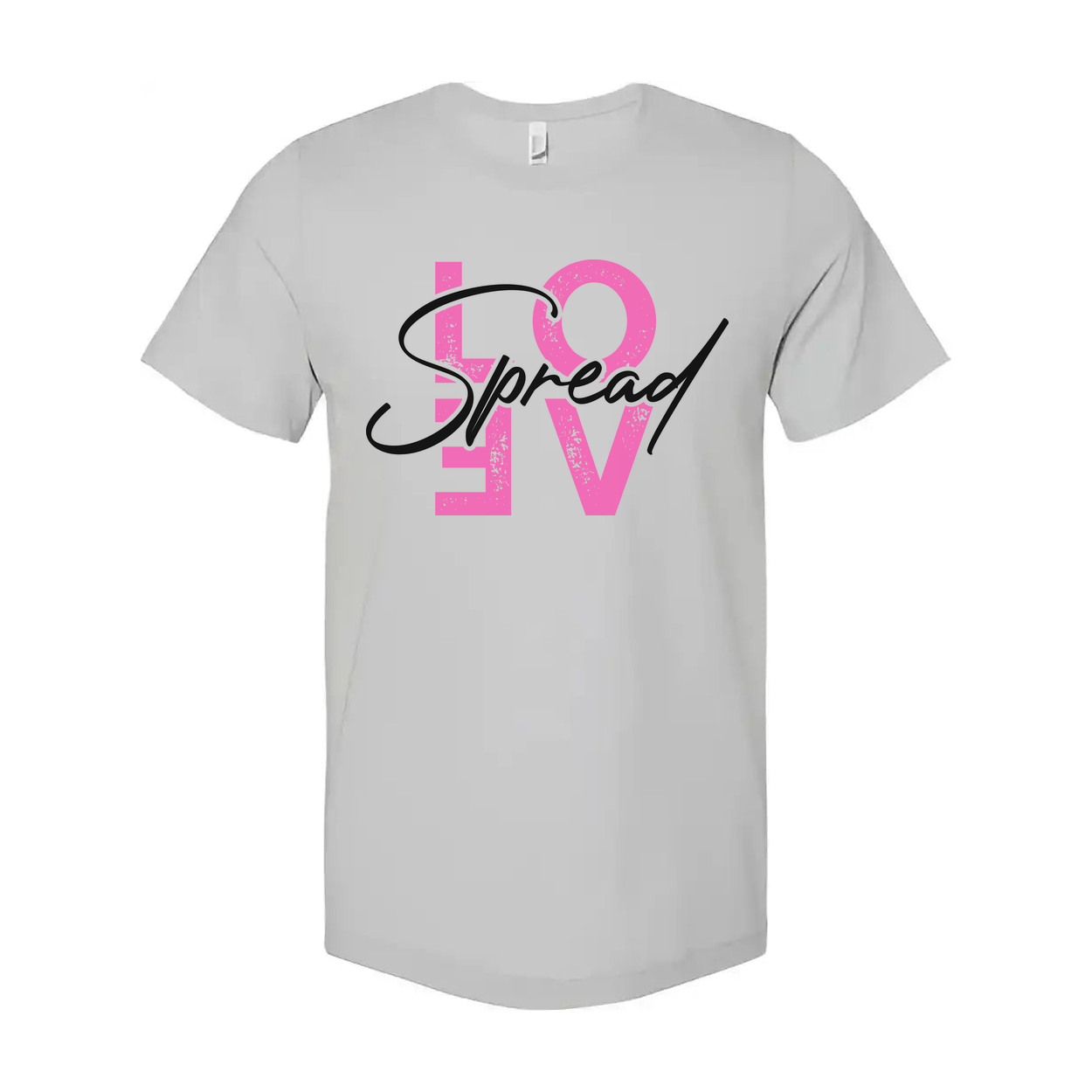 Spread Love Christian Graphic Tee For Unisex Adults Casual Short Sleeve Everyday Wear