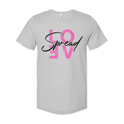 Spread Love Christian Graphic Tee For Unisex Adults Casual Short Sleeve Everyday Wear