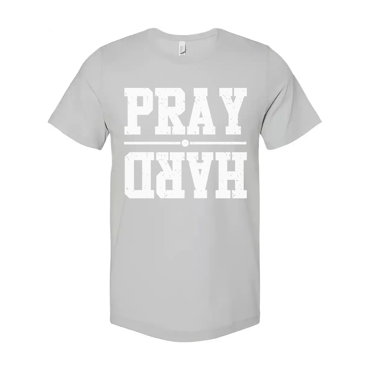 Christian Pray Graphic Tee For Men And Women Distressed Unisex Short Sleeve Shirt