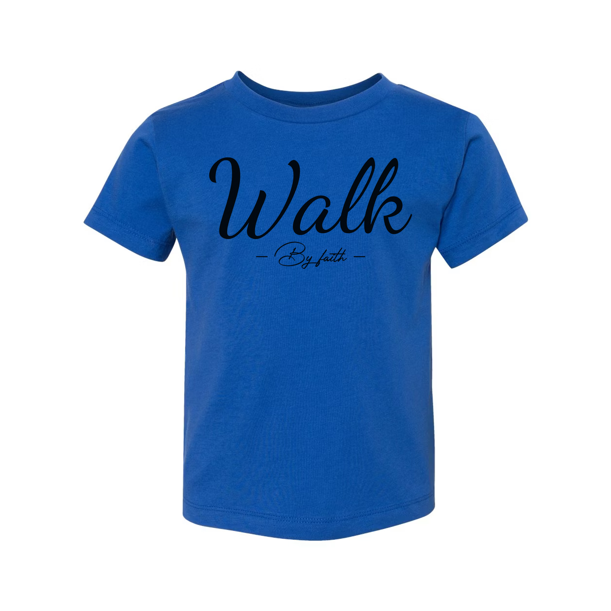Walk By Faith Unisex Christian Tee Featuring Elegant Script Typography And Inspirational Message