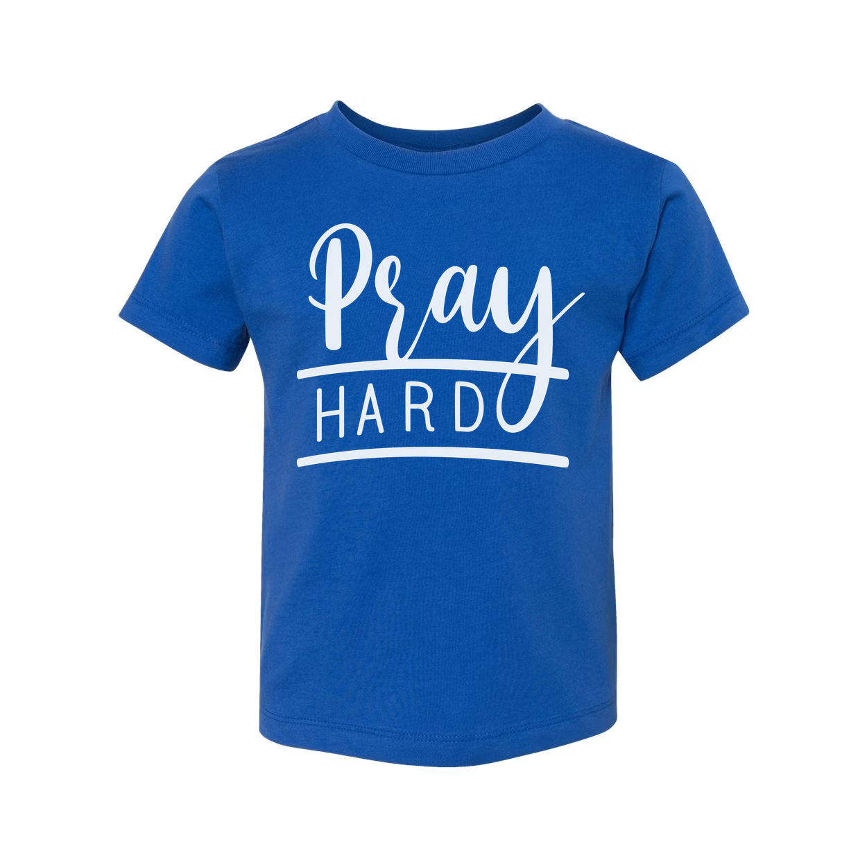Pray Hard Graphic Tee For Christians Unisex Short Sleeve Shirt For Everyday Faith Wear
