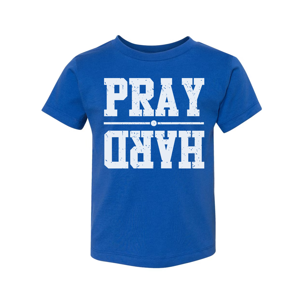 Christian Pray Graphic Tee For Men And Women Distressed Unisex Short Sleeve Shirt