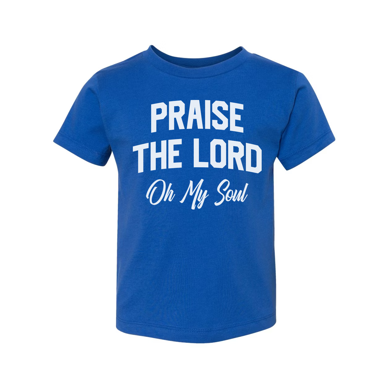 Christian Unisex Graphic Tee Featuring Praise The Lord On My Soul Design For Faith Based Apparel