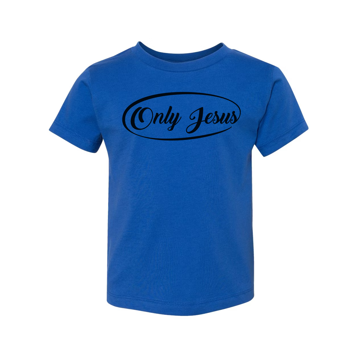 Only Jesus Unisex Graphic Tee With Oval Logo For Christian Believers And Fans Worldwide